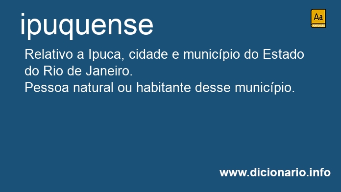 Significado de ipuquense