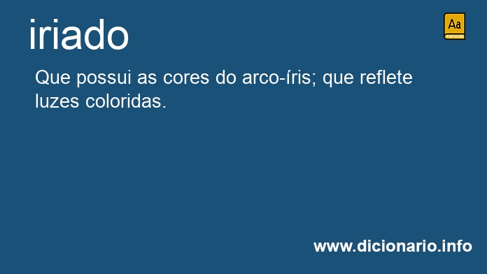 Significado de iriados