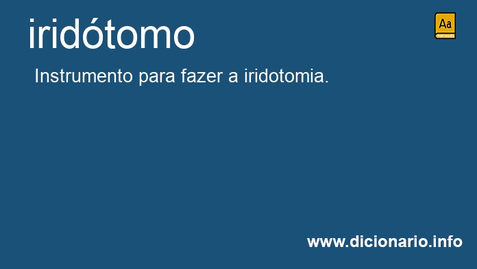 Significado de iridtomo