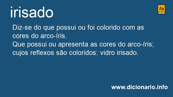 Significado de irisado