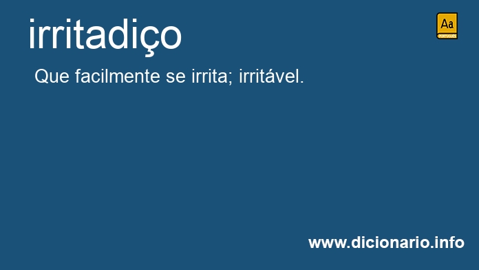 Significado de irritadio