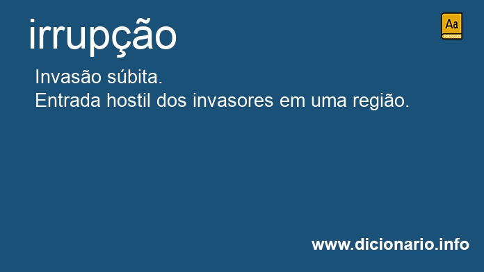Significado de irrupes