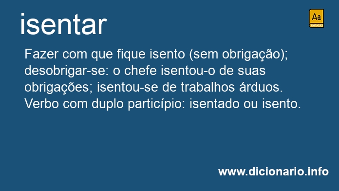 Significado de isentar