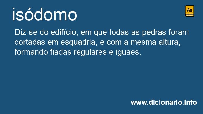 Significado de isdomo