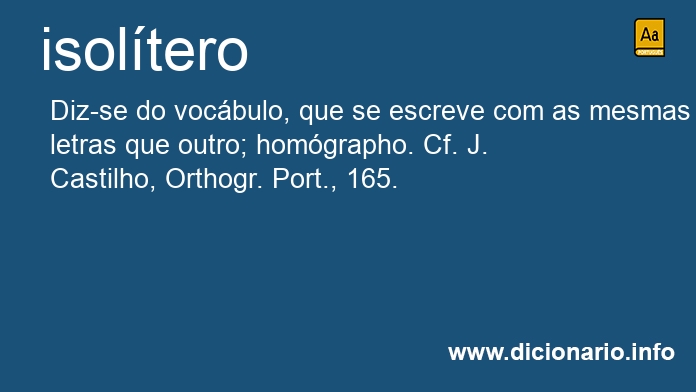 Significado de isoltero