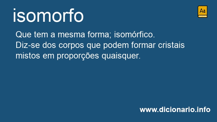 Significado de isomorfa