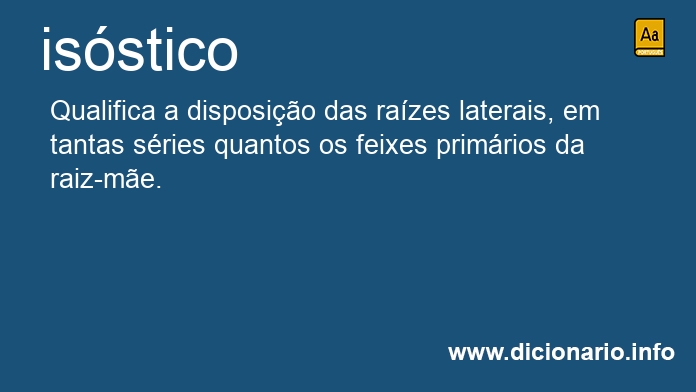 Significado de isstico