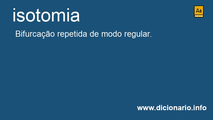Significado de isotomia