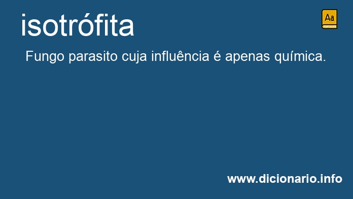 Significado de isotrfita