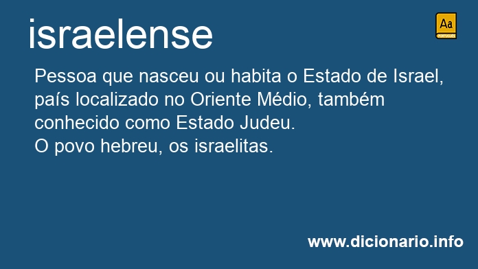 Significado de israelense