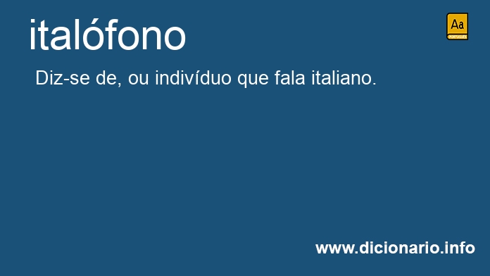 Significado de italfono
