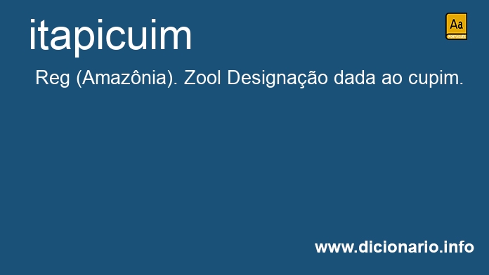 Significado de itapicuins