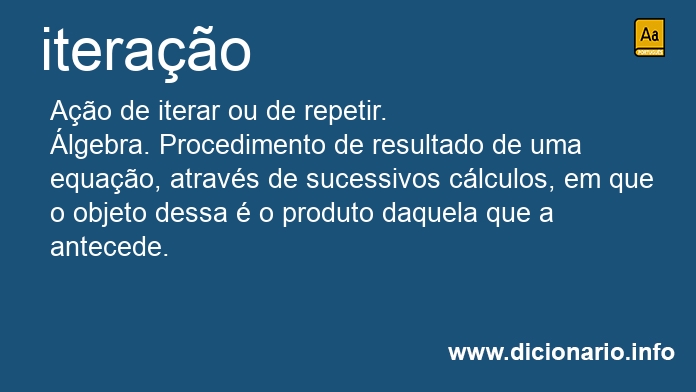 Significado de iteraes