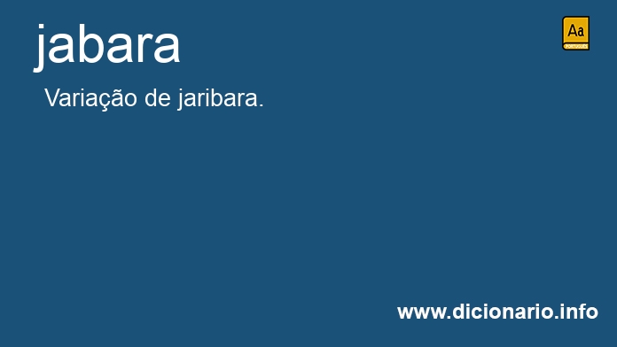 Significado de jabara