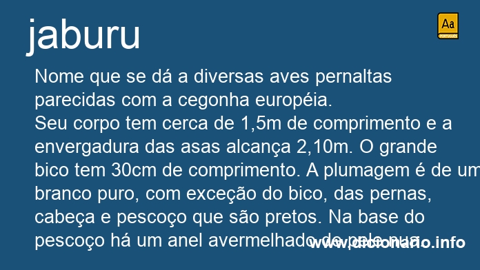 Significado de jaburu