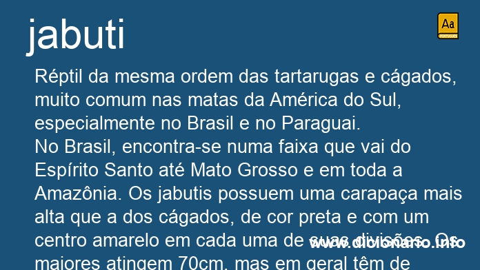 Significado de jabuti