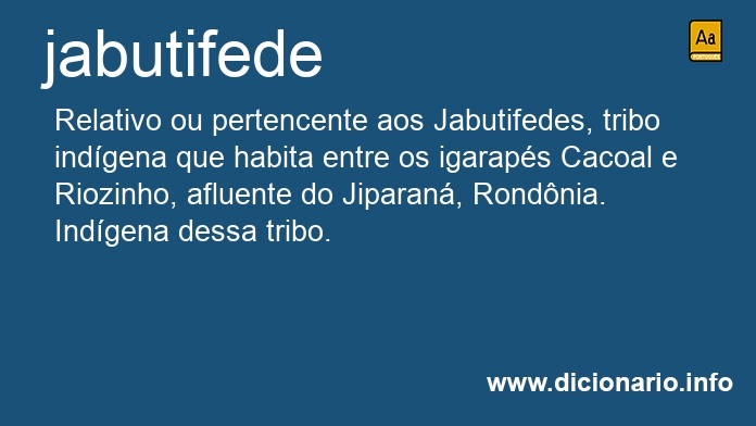 Significado de jabutifede