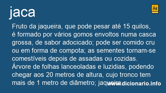 Significado de jaca