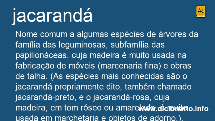 Significado de jacarand