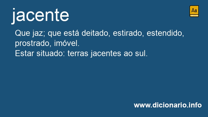 Significado de jacente