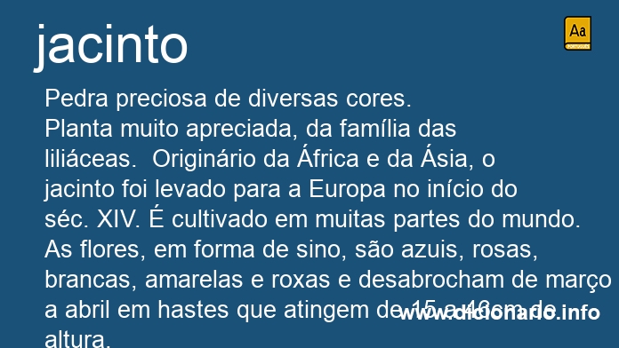 Significado de jacintos