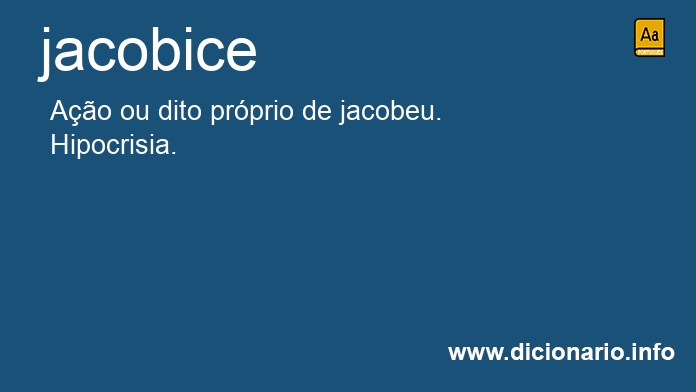 Significado de jacobice