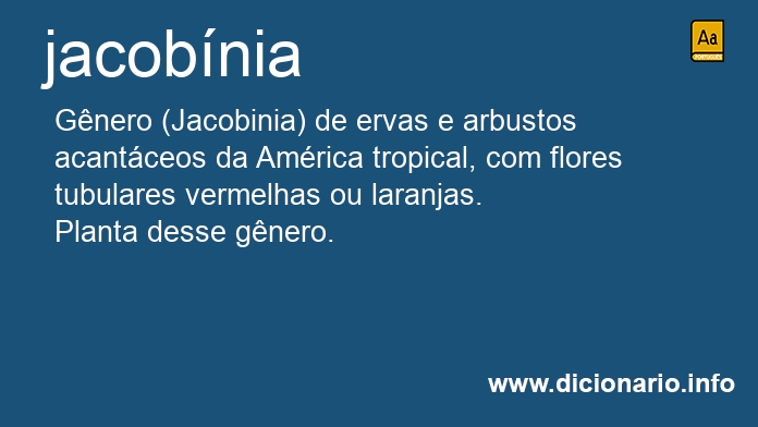 Significado de jacobnia