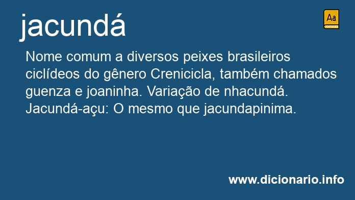 Significado de jacunds