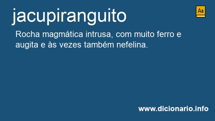 Significado de jacupiranguito