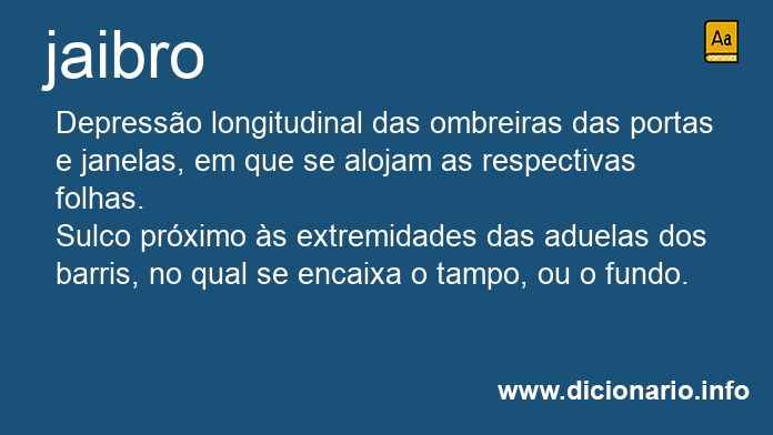 Significado de jaibro