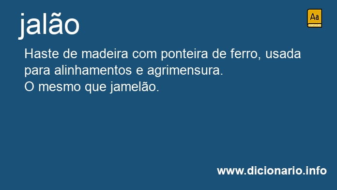 Significado de jalo