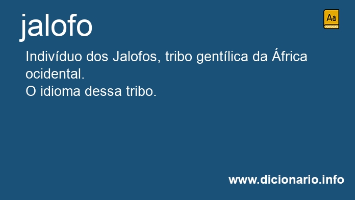 Significado de jalofo