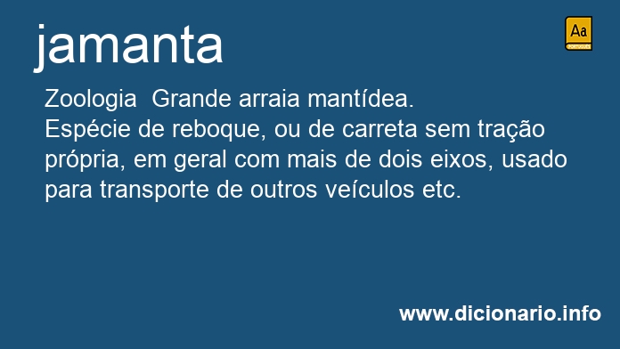 Significado de jamantas