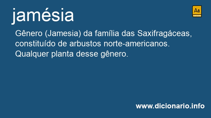 Significado de jamsia