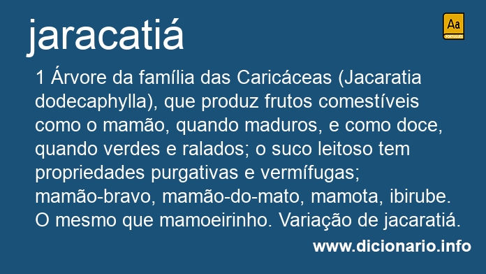 Significado de jaracati