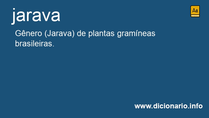 Significado de jarava