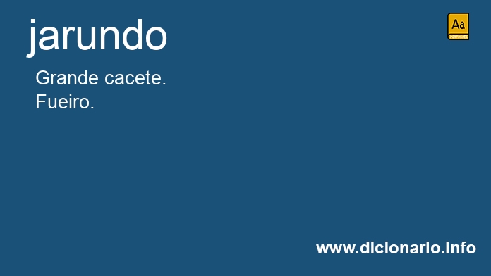 Significado de jarundo