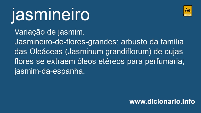 Significado de jasmineira