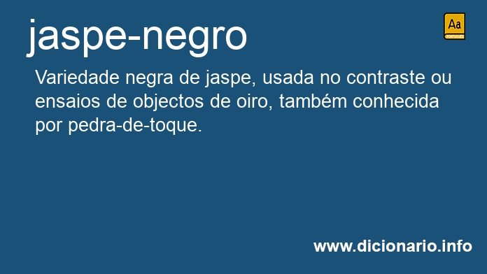 Significado de jaspe-negro