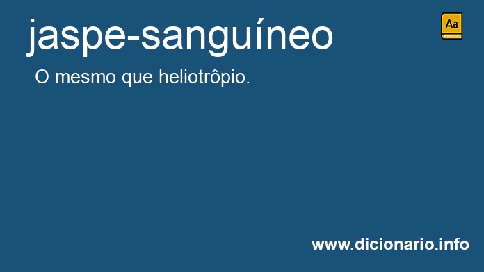 Significado de jaspe-sanguneo