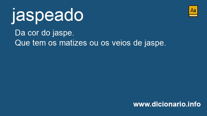 Significado de jaspeado