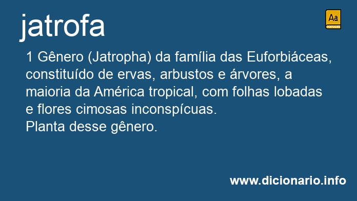 Significado de jatrofa