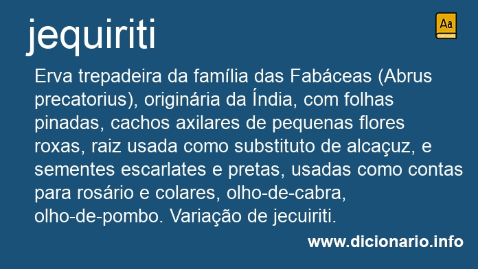 Significado de jequiriti