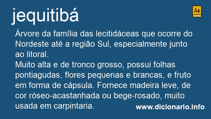 Significado de jequitib