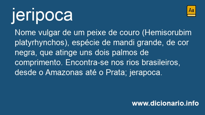 Significado de jeripoca