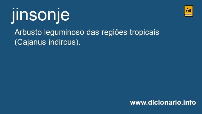 Significado de jinsonje