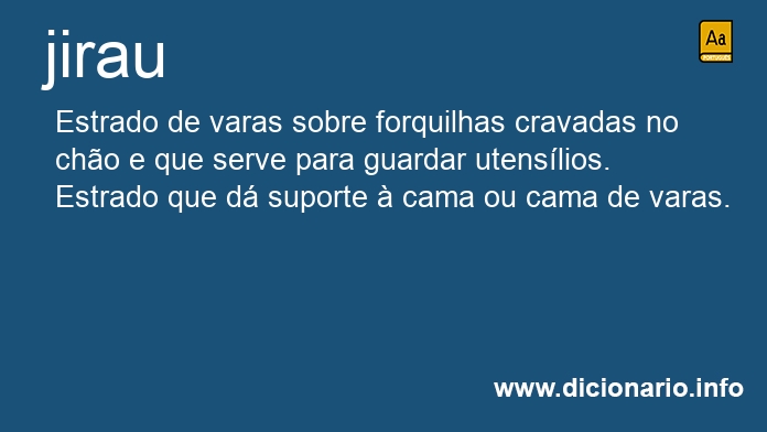 Significado de jirau