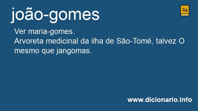 Significado de joo-gomes