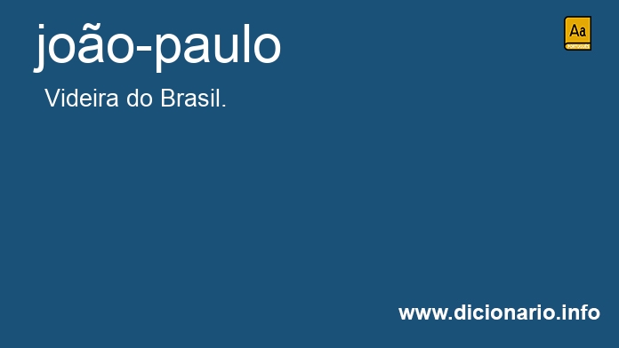Significado de joo-paulo