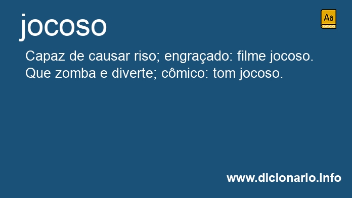 Significado de jocoso